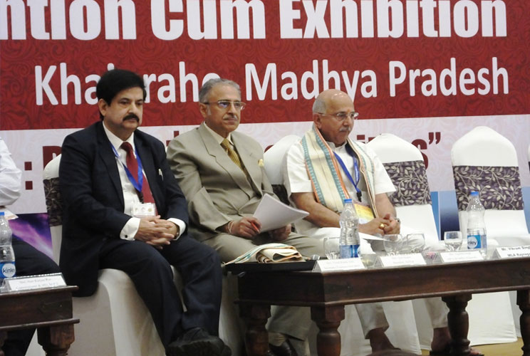 From left to right: Vinod Zutshi, Jyoti Kapur and Nagendra Singh as the esteemed Guest of Honours