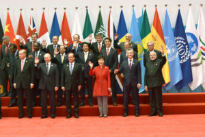 The Prime Minister, Narendra Modi with other world leaders in a family photograph, at G20 Summit 2016, in Hangzhou, China on September 04, 2016.- P.c. PIB