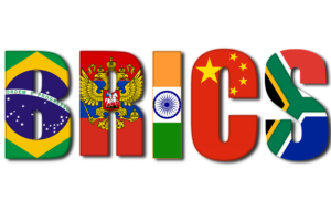 BRICS represents five major emerging national economies- Brazil, Russia, India, China and South Africa.