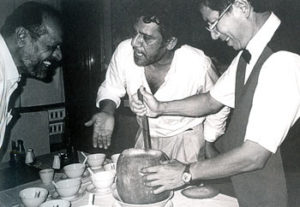 Shyam Benegal with Om Puri in a lighter mood