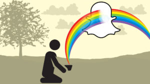 The Snapchat App, known for many filters including the rainbow, is being boycotted in India