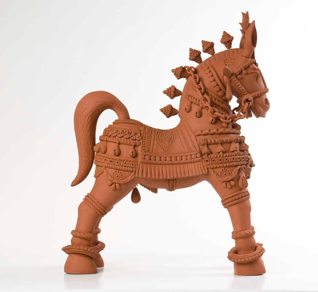 Terracotta horse native to Bengal