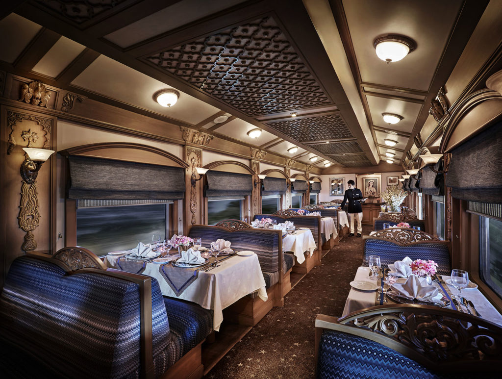 Quoted 'luxury on wheels', the Deccan Odyssey boasts of two gourmet restaurants