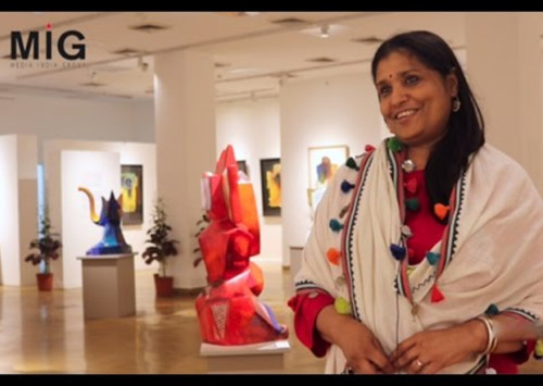 Indian artist Sujata Bajaj’s ‘Ganapati’ launched at the Embassy of India, Rome