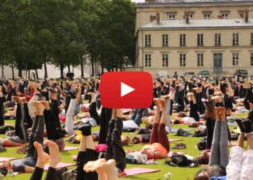 On the sidelines of International Yoga Day in Paris