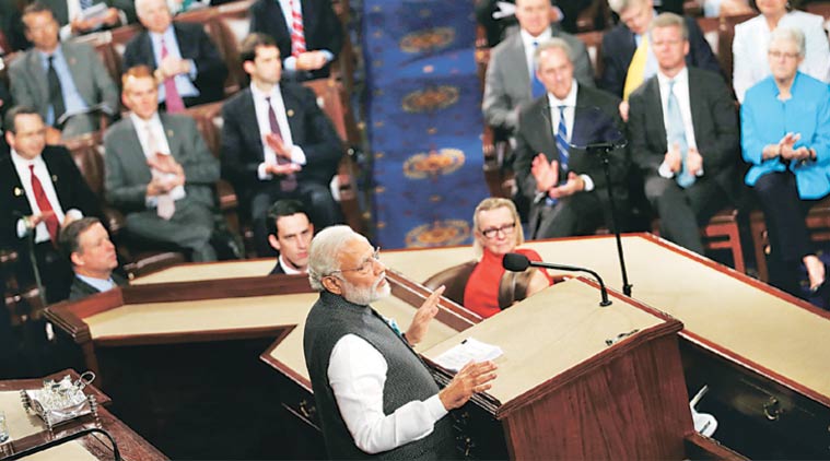Le Premier ministre indien, Narendra Modi a fait un discours au Congrès américain le 8 juin. (Source: Reuters)
