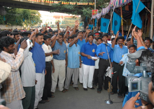 Low-caste Dalits in India protest against oppression