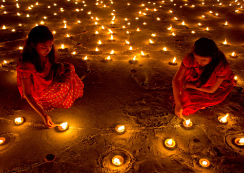 A glimpse of the festival of lights in New Delhi
