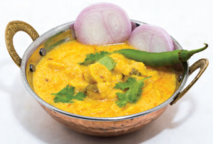 Une recette du Rajasthan - Curry de yaourt avec pâtes à la farine de pois chiche