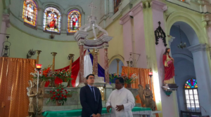 Chandannagar saw the Ambassador of France to India pay a visit to some of its heritage buildings. Photo from Twitter-Alexandre Ziegler @FranceinIndia