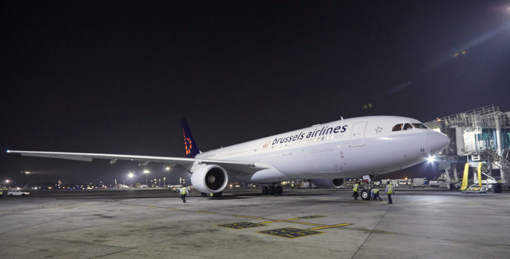 Brussels Airlines first flight arrives in Mumbai
