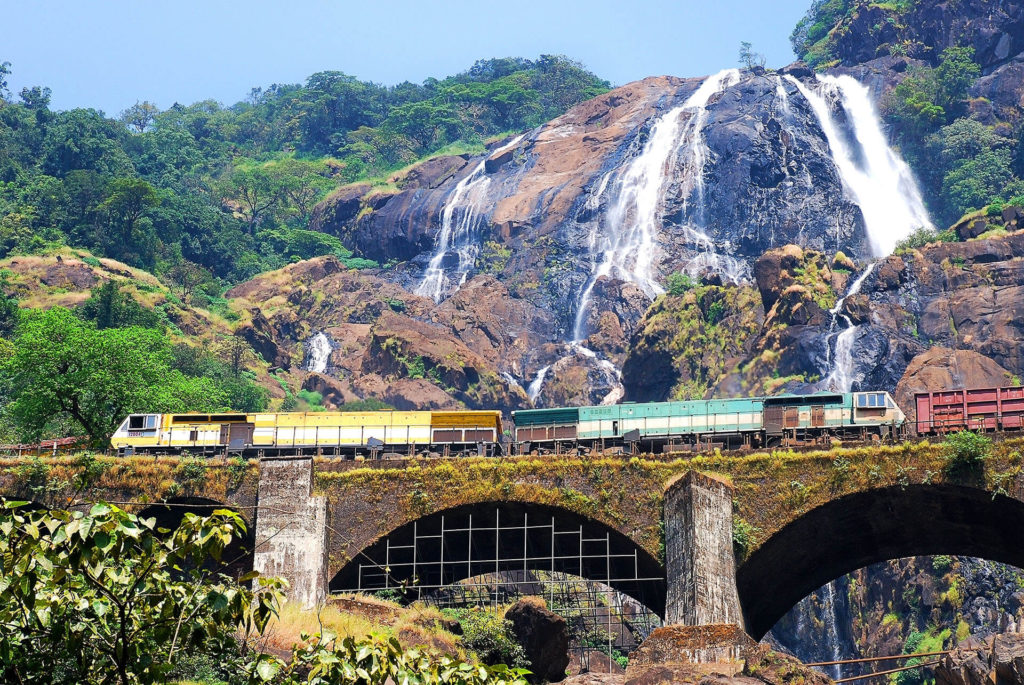 Dudhsagar Falls in Goa is a major eco-tourism hub of India