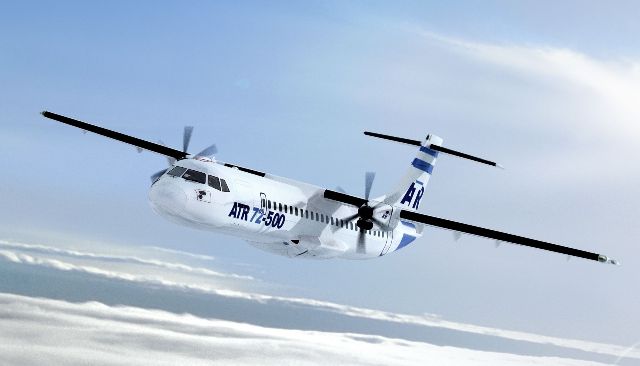 ATR 72-500 can fly 52-70 people and land on smaller airports