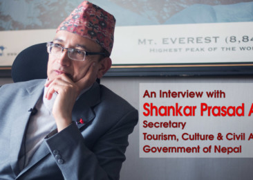 An Interview with Shankar Prasad Adhikari, Secretary – Tourism, Culture & Civil Aviation; Government of Nepal