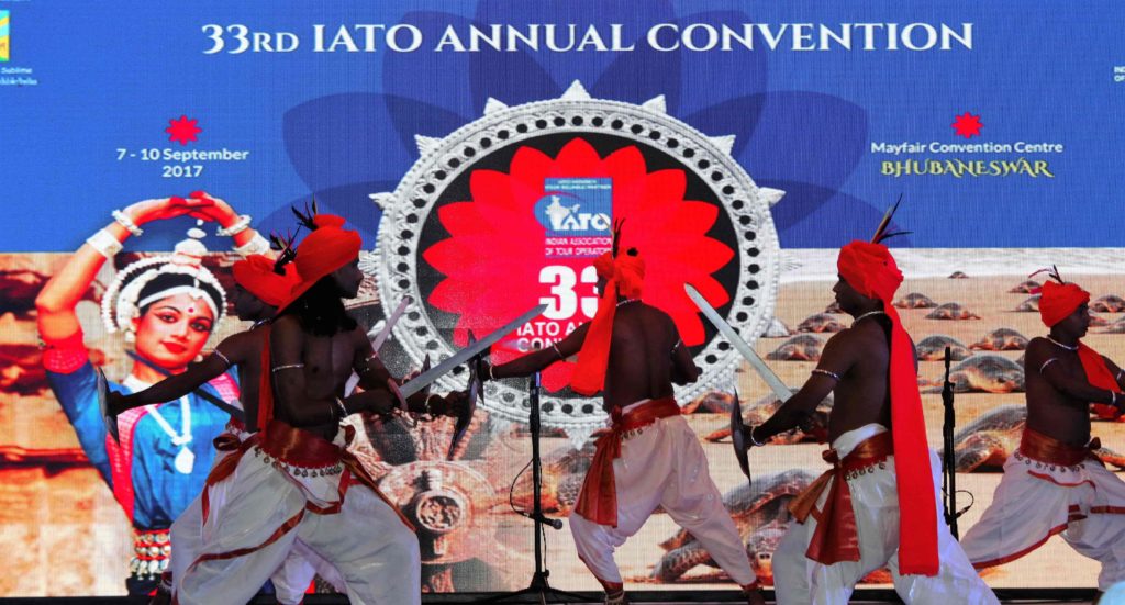 A traditional dance performance at the inaugural event of the 33rd IATO Convention
