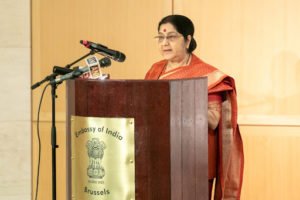 Swaraj committed that her ministry and the embassy were available to the Indian diaspora at all the times. 