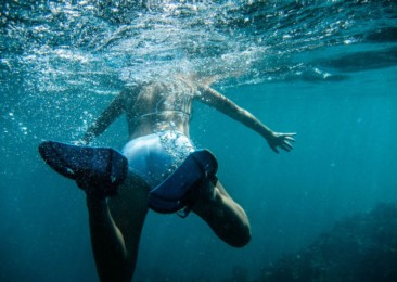 Underwater walk in Mauritius