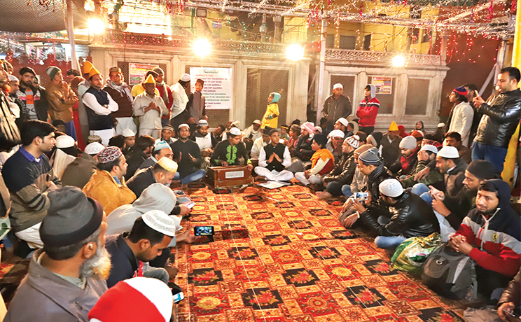 Concert de musique qawwali au dargah de Nizamuddin