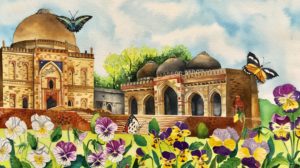 Splashing the colours of medieval Delhi’s spring on canvas
