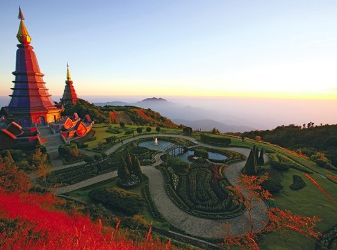 The Twin Pagodas, Doi Inthanon Chiang Mai Published in Osotho Magazine, Issued: February, 2010