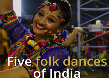 Five folk dances of India