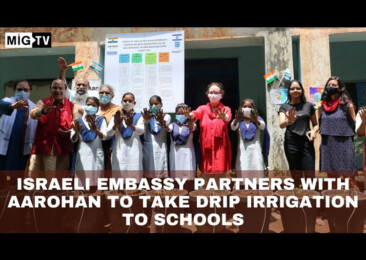 Israeli embassy partners with Aarohan to take drip irrigation to schools
