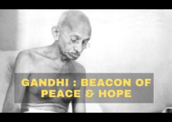 Gandhi : Beacon of peace & hope