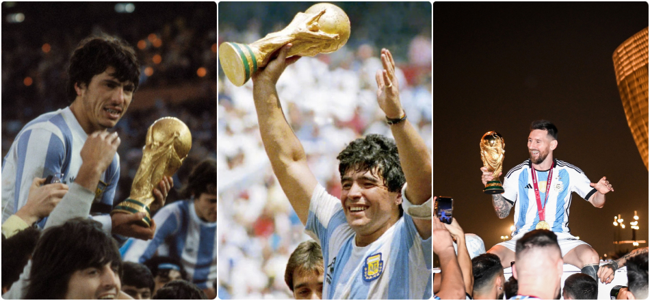 Lionel Messi & other Argentinian Captains who bagged FIFA World Cup Trophy