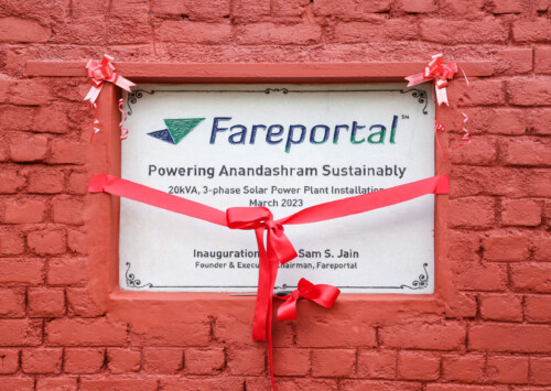 Fareportal inaugurates solar power plant at Anandashram retreat