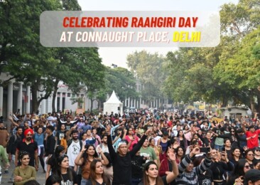 Celebrating Raahgiri Day at Connaught Place, Delhi