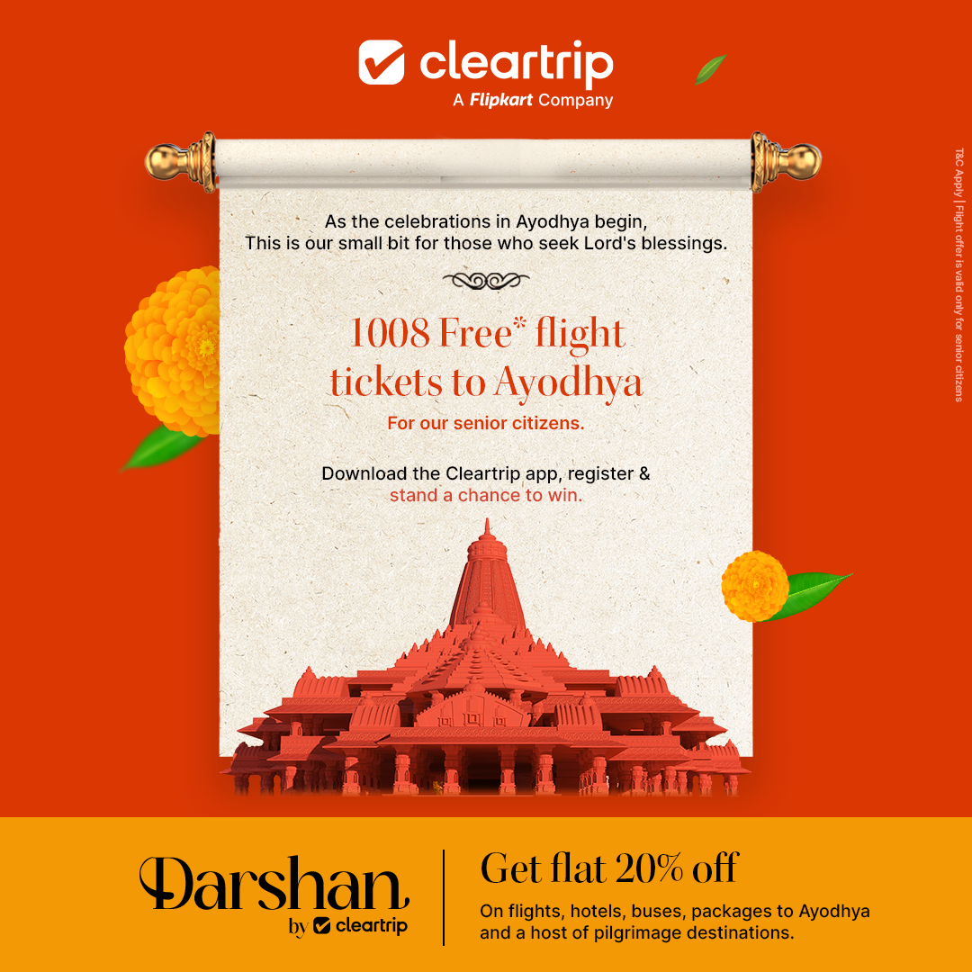 Cleartrip, Flipkart Travel launch ‘Darshan Destinations’ with senior citizens offer