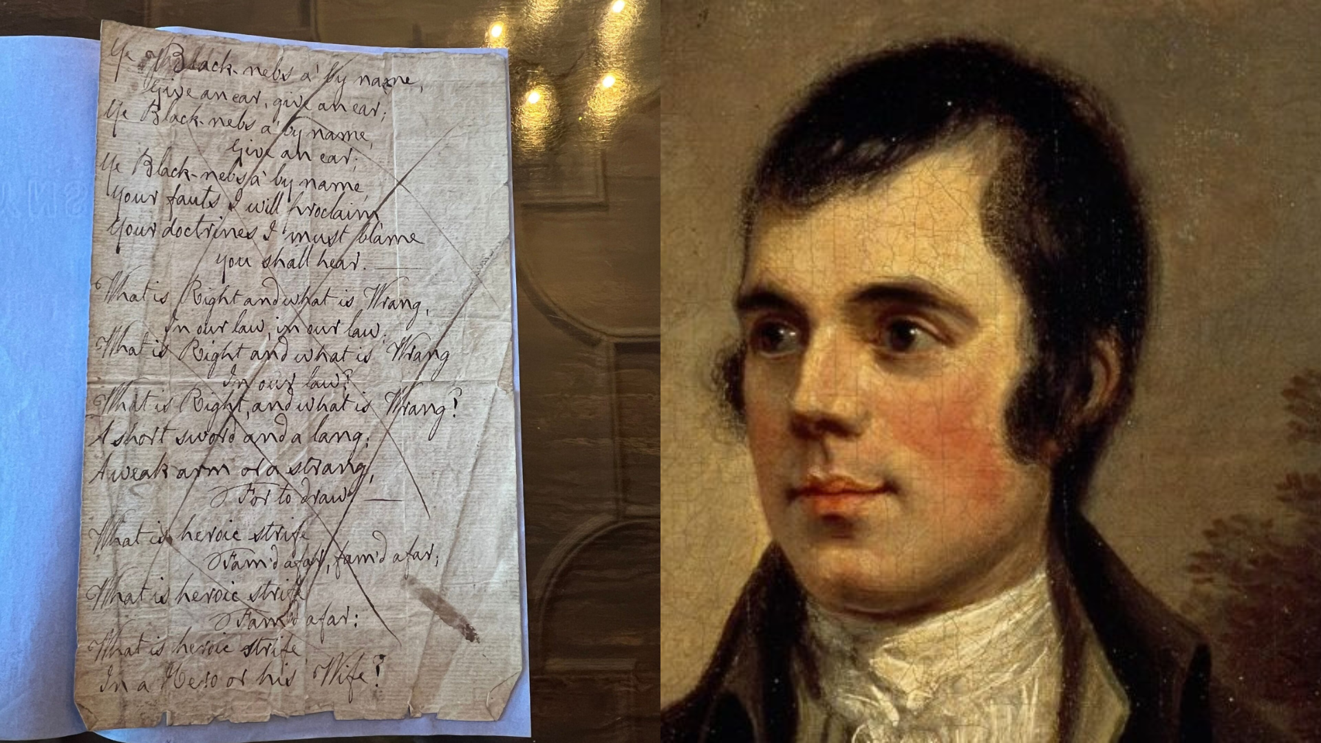 University of Glasgow scholar discovers hidden Burns manuscript