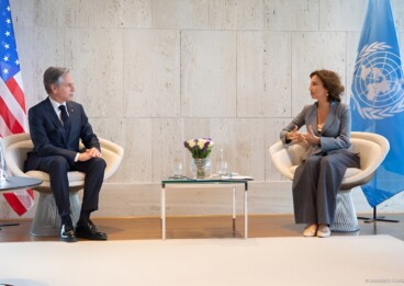 UNESCO chief Azoulay meets US Secretary Blinken