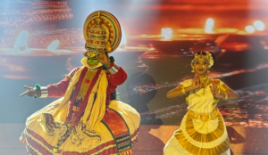 The event featured cultural showcase with Kerala's dance performances