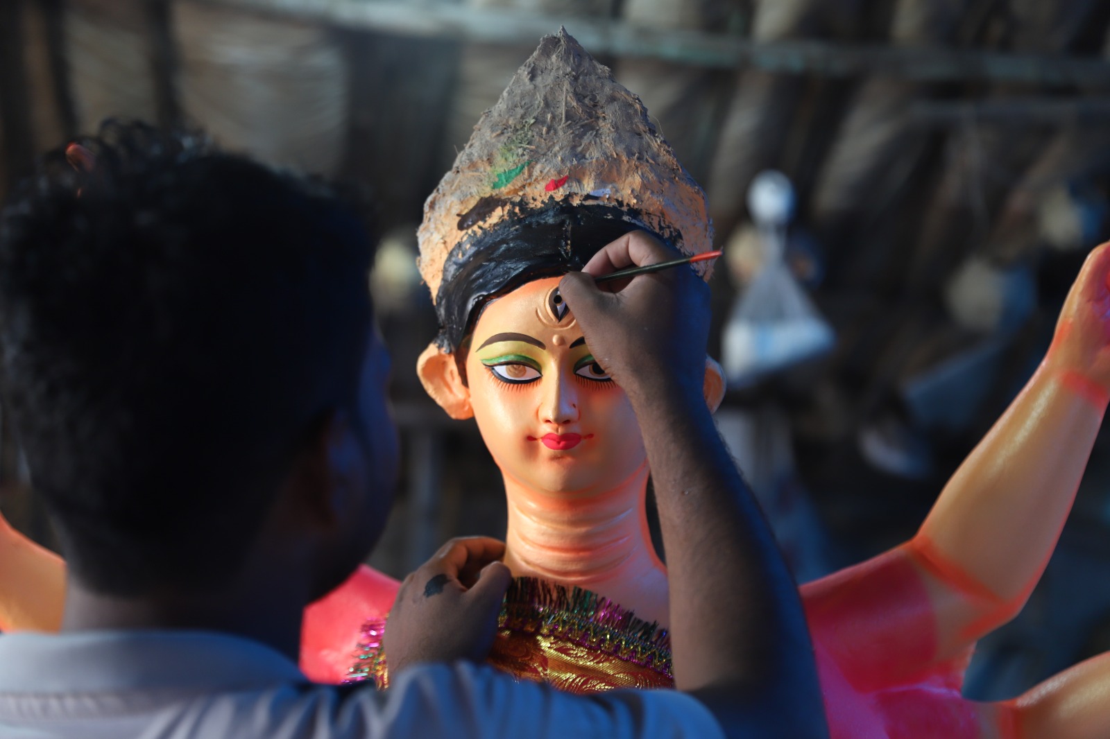 Durga Puja in Delhi: Idolmakers of C R Park preserve traditions