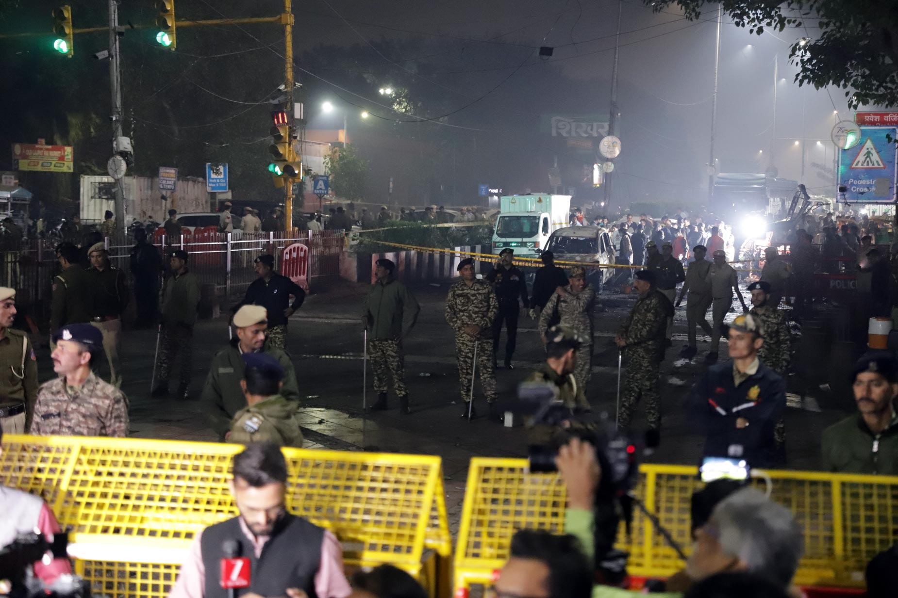 Aftermath of the Red Fort blast — Delhi under tight security.