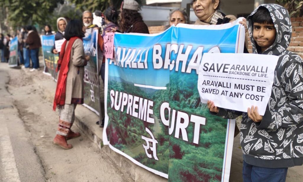 The slogan Save Aravalli has gained momentum
