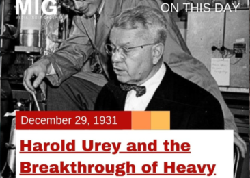 Harold Urey and the Breakthrough of Heavy Water