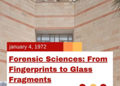 Forensic Sciences: From Fingerprints to Glass Fragments