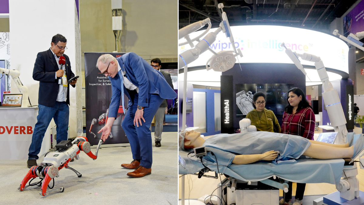 Even as India projected itself as a future leader of artificial intelligence, the technologies showcased, demonstrated and discussed were entirely developed abroad.