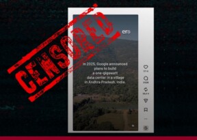 RSF condemns Indian government for blocking report on Google’s data centre project