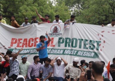 Hundreds from across India gather at Cockroach Janta Party protest in Delhi