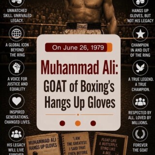 Muhammad Ali: GOAT of Boxing’s Hangs Up Gloves