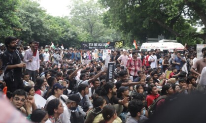 30-day NEET protest erupts in violence after police use tear gas and batons