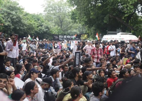 30-day NEET protest erupts in violence after police use tear gas and batons