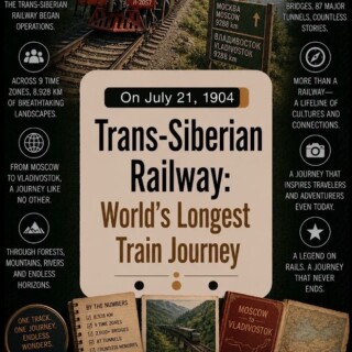 Trans-Siberian Railway: World’s Longest Train Journey.