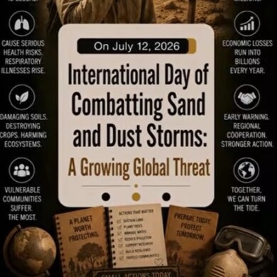 International Day of Combatting Sand and Dust Storms: A Growing Global Threat.