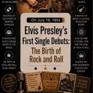 Elvis Presley’s First Single Debuts: The Birth of Rock and Roll