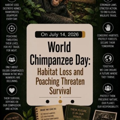 World Chimpanzee Day: Habitat Loss and Poaching Threaten Survival
