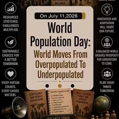 World Population Day: World Moves From Overpopulated To Underpopulated